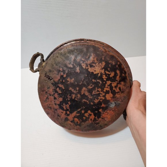 Vintage Kitchen pot | Distressed Metal bowl | Antique Rusty pot| Farmhouse - Picture 10 of 10
